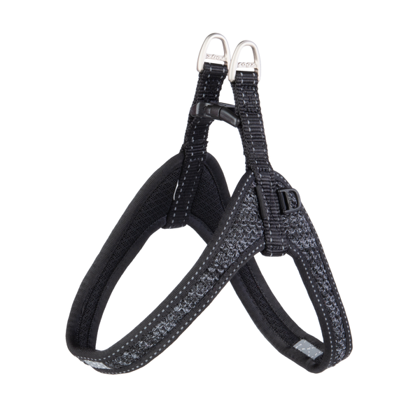 Afbeelding Rogz Fast Fit Tuig Zwart - Hondenharnas - 47 cm door Petsplace.nl