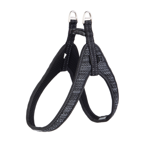 Afbeelding Rogz Fast Fit Tuig Zwart - Hondenharnas - 58 cm door Petsplace.nl