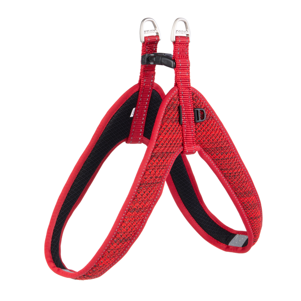 Afbeelding Rogz Fast Fit Tuig Rood - Hondenharnas - 63 cm door Petsplace.nl