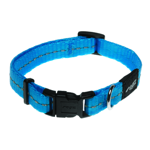 Afbeelding Rogz Halsband Firefly - Hondenhalsband - 1.1 x 16 - 22 cm Turquoise door Petsplace.nl