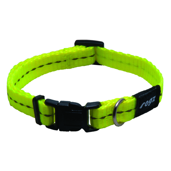 Afbeelding Rogz Utility Halsband Geel - Hondenhalsband - 16-22x1.1 cm door Petsplace.nl