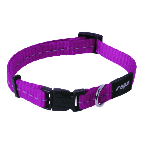 Afbeelding Rogz Halsband Firefly - Hondenhalsband - 1.1 x 16 - 22 cm Roze door Petsplace.nl
