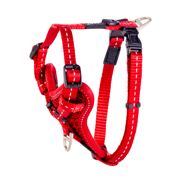 Afbeelding Rogz Utility Control Tuig Rood - Hondenharnas - 23-37x1.1 cm door Petsplace.nl