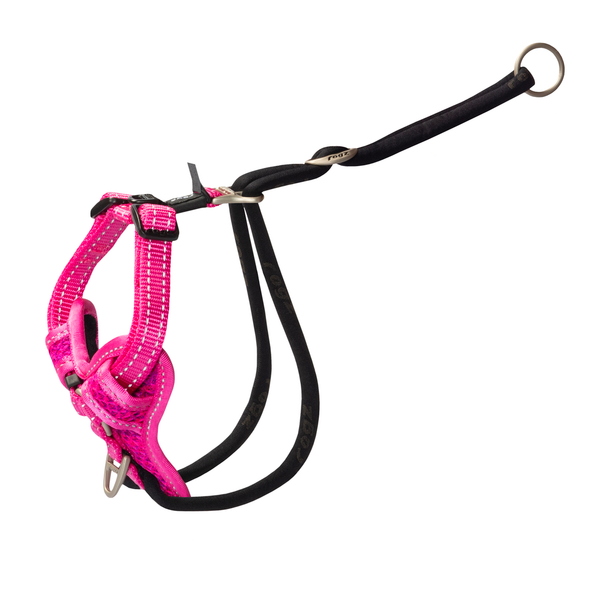 Rogz Utility Stop Pull Tuig Roze - Hondenharnas - 32-52x1.6 cm