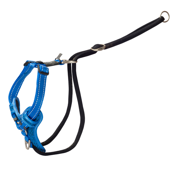 Rogz Utility Stop Pull Tuig Blauw - Hondenharnas - 45-75x2.0 cm