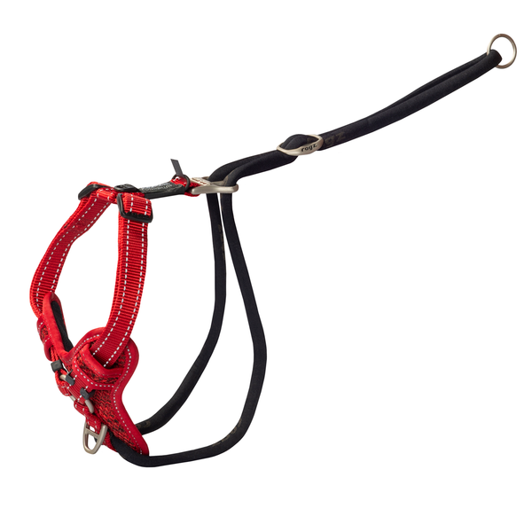 Rogz Utility Stop Pull Tuig Rood - Hondenharnas - L