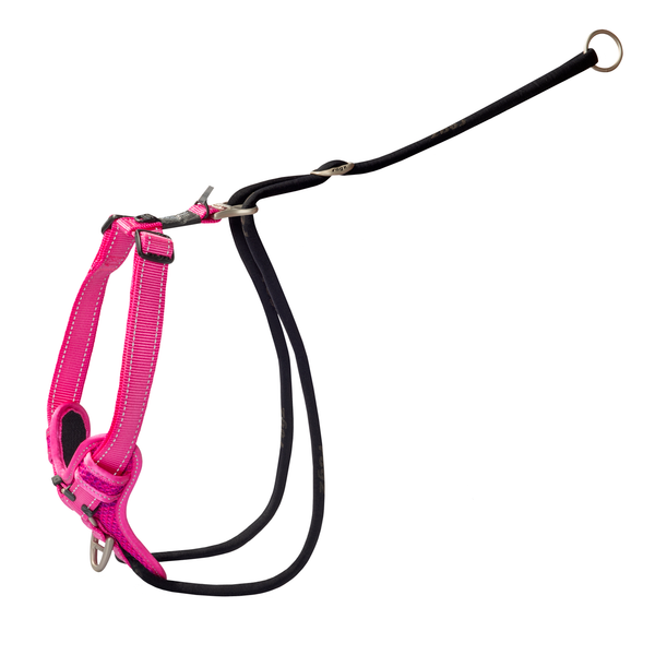 Rogz Utility Stop Pull Tuig Roze - Hondenharnas - 60-100x2.5 cm