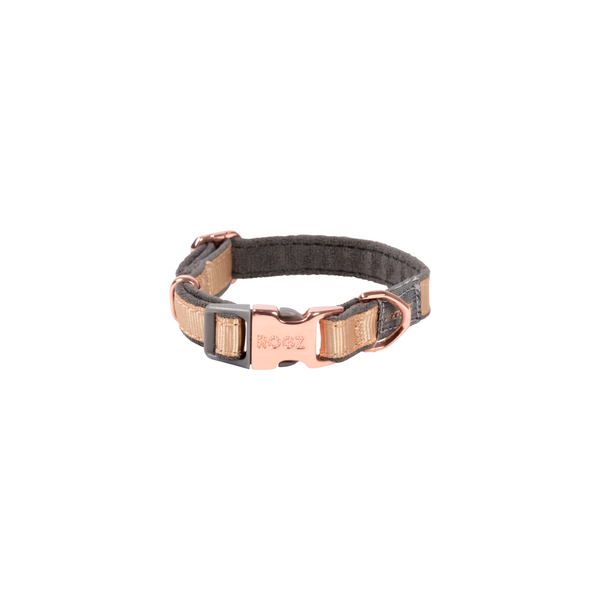 Rogz Urban Halsband Goud&Grijs&Rosé - Hondenhalsband - Xs