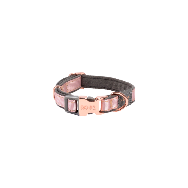 Afbeelding Rogz Urban Halsband Roze&Grijs&Rosé - Hondenhalsband - Xs door Petsplace.nl