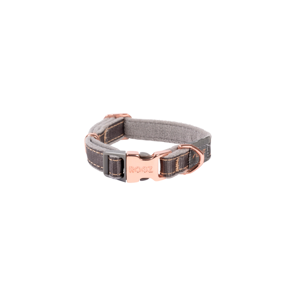 Rogz Urban Halsband Duifgrijs&Grijs&Rosé - Hondenhalsband - Xs