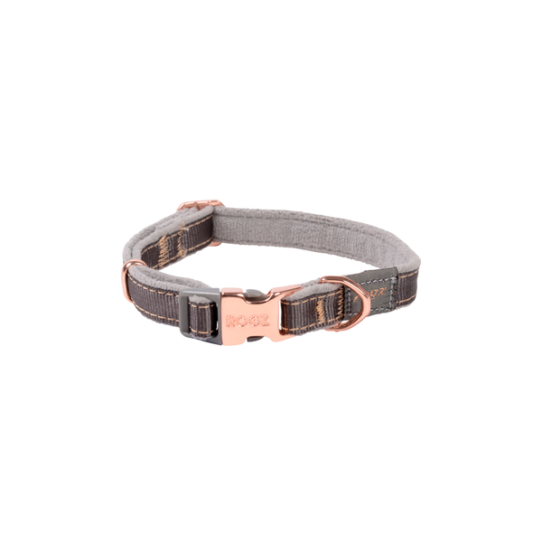 Afbeelding Rogz Urban Halsband Duifgrijs&Grijs&Rosé - Hondenhalsband - S door Petsplace.nl