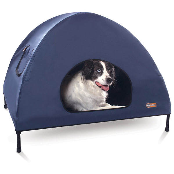 Afbeelding K&H Pet Cot House Blauw - Hondentent - Large door Petsplace.nl
