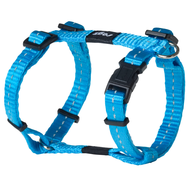 Afbeelding Rogz for dogs nitelife tuig voor hond turquoise 11 mmx20-36 cm door Petsplace.nl