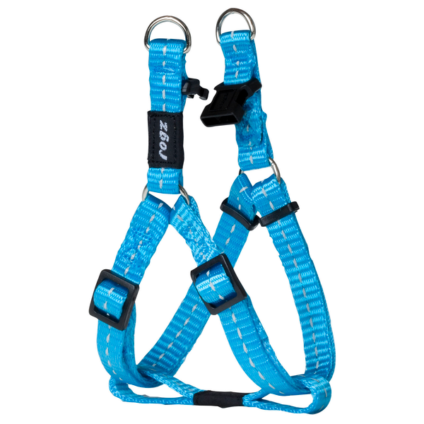 Afbeelding Rogz for dogs nitelife step-in h turquoise 11 mmx27-38 cm door Petsplace.nl