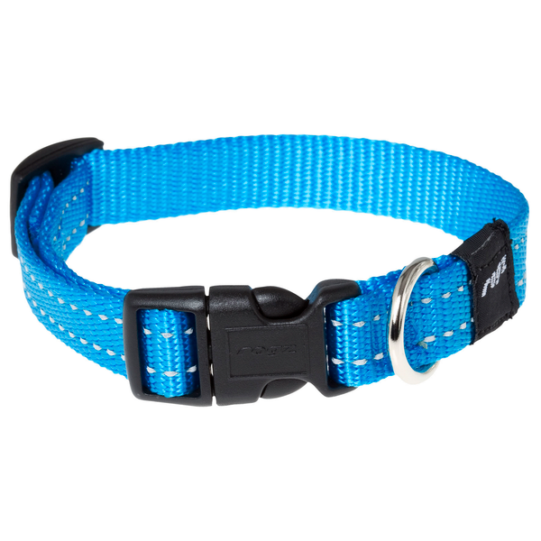 Rogz for dogs snake halsband voor hond turquoise 16 mmx26-40 cm