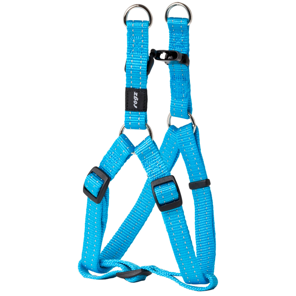 Rogz for dogs snake step-in tuig voor hond turquoise 16 mmx42-61 cm