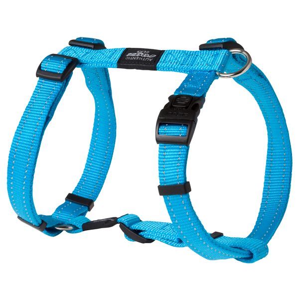 Afbeelding Rogz for dogs fanbelt tuig voor hond turquoise 20 mmx45-75 cm door Petsplace.nl