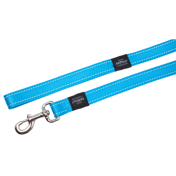 Afbeelding Rogz for dogs lumberjack long lijn voor hond turquoise 25 mmx1,8 mtr door Petsplace.nl