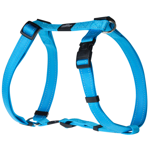 Afbeelding Rogz for dogs lumberjack tuig voor hond turquoise 25 mmx60-101 cm door Petsplace.nl