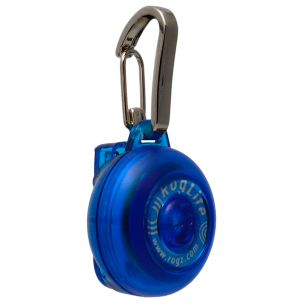 Afbeelding Rogz Roglite Lampje Glow - Hondenveiligheidslampje - 31 mm Blauw door Petsplace.nl