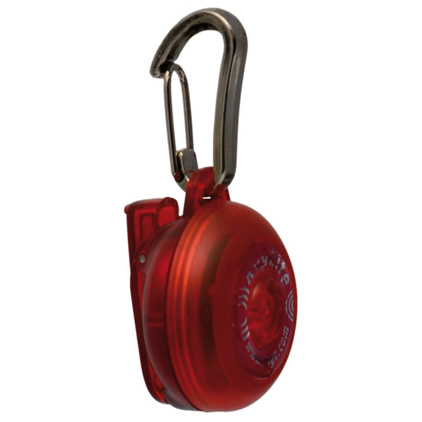 Afbeelding Rogz Roglite Lampje Glow - Hondenveiligheidslampje - 31 mm Rood door Petsplace.nl