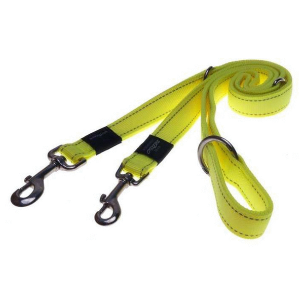 Rogz Snake Lijn Multi-Purpose - Hondenriem - 180 cm Geel