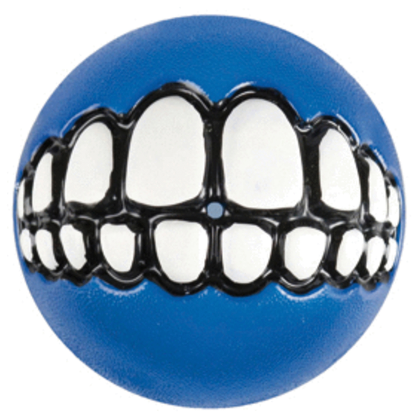 Afbeelding Rogz Grinz Ball - Small - Blauw door Petsplace.nl