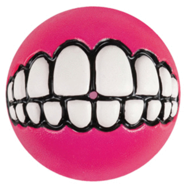 Afbeelding Rogz Grinz Ball - Small - Roze door Petsplace.nl