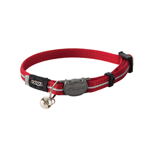 Rogz Alleycat Halsband Rood - Kattenhalsband - 4.1x21.1 cm