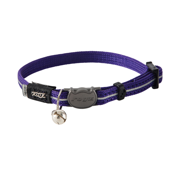 Afbeelding Rogz Alleycat Halsband Paars - Kattenhalsband - 4.1x21.1 cm door Petsplace.nl