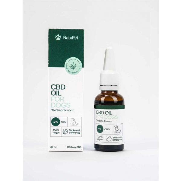 Afbeelding Natupet Cbd Oil For Dogs 4% Kip - Hennepolie - 30 ml door Petsplace.nl