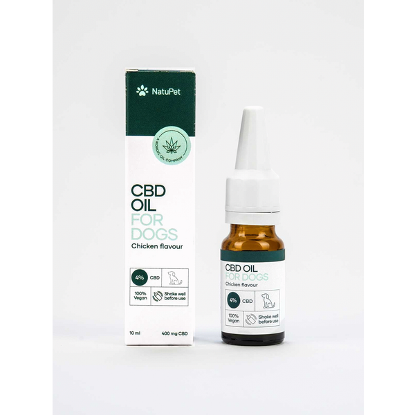 Afbeelding Natupet Cbd Oil For Dogs 4% Kip - Hennepolie - 10 ml door Petsplace.nl