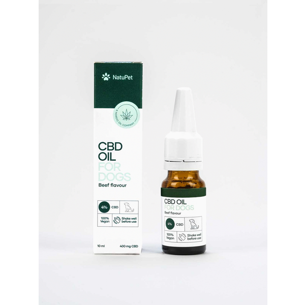 Afbeelding Natupet Cbd Oil For Dogs 4% Rund - Hennepolie - 10 ml door Petsplace.nl