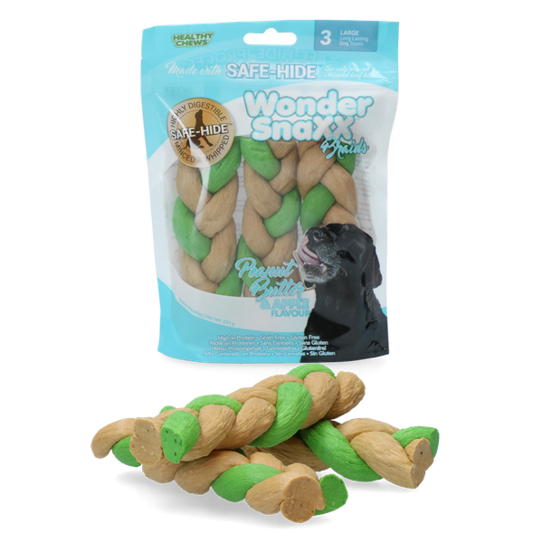 Afbeelding Wonder Snaxx Braid Pinda En Appel door Petsplace.nl