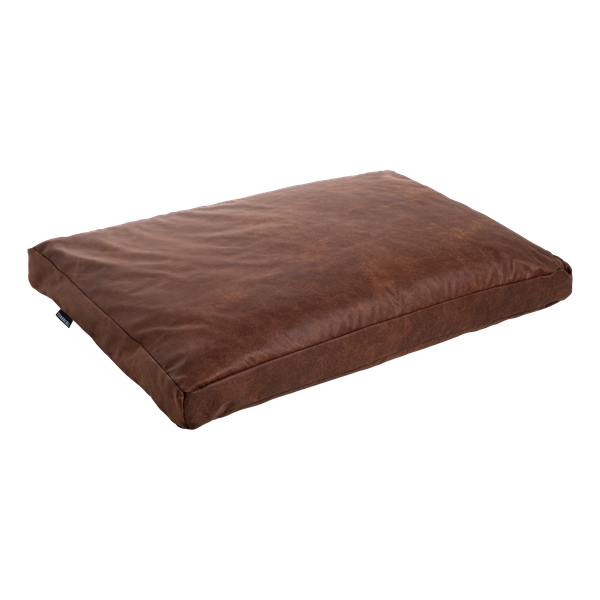 Maxxnobel Boxkussen Lederlook Cognac - Hondenkussen - Medium