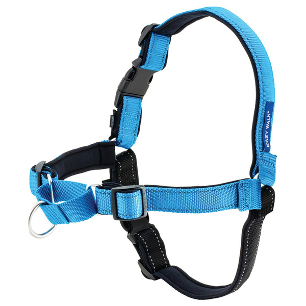 Petsafe Easy Walk Deluxe Harness Blauw&Zwart - Hondenopvoeding - Medium