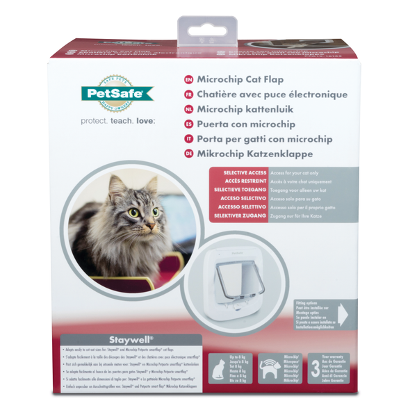 Afbeelding Petsafe Microchip Kattenluik wit Per stuk door Petsplace.nl