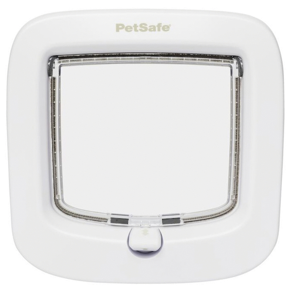 Afbeelding Petsafe Kattenluik Met 4-Weg Handmatig Veiligheidssysteem - Kattenluik - 21.9x4.8x21.9 cm Wit door Petsplace.nl