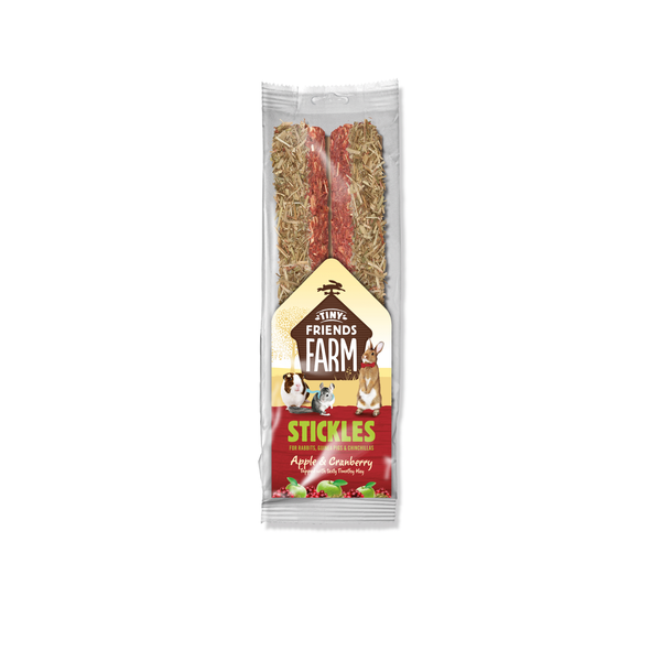 Supreme Tiny Friend Farm Stickle 100 g - Knaagdiersnack - Appel&Cranberry