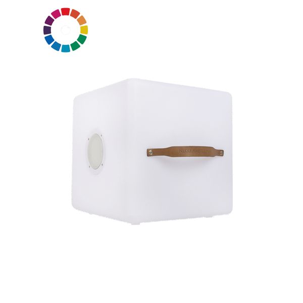 Afbeelding Nikki.Amsterdam The Cube Color Sync - Tuinverlichting - 41x41x42 cm 4.8 kg Multi-Color 8 Watt Incl. Speaker 40 door Petsplace.nl