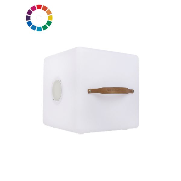 Nikki.Amsterdam The Cube Color Sync - Tuinverlichting - 41x41x42 cm 4.8 kg Multi-Color 8 Watt Incl. Speaker 40