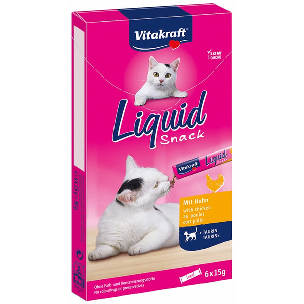 Afbeelding Vitakraft Liquid Snacks kattensnoep Kip door Petsplace.nl