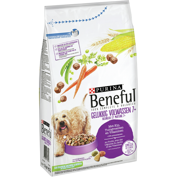 Beneful Gelukkig Volwassen 7plus Kip&Groenten - Hondenvoer - 1.5 kg