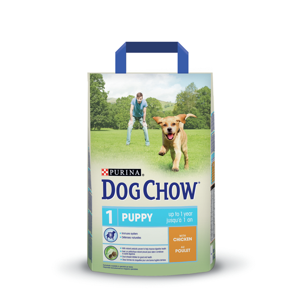 Dog Chow Puppy kip hondenvoer OP is OP 2 x 2, 5 kg online kopen