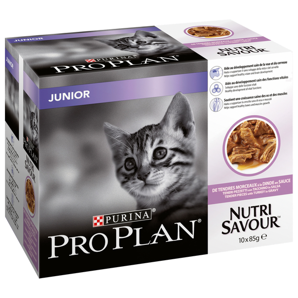 Afbeelding Purina Pro Plan Cat NutriSavour - Junior - 10 x 85 g zakjes door Petsplace.nl