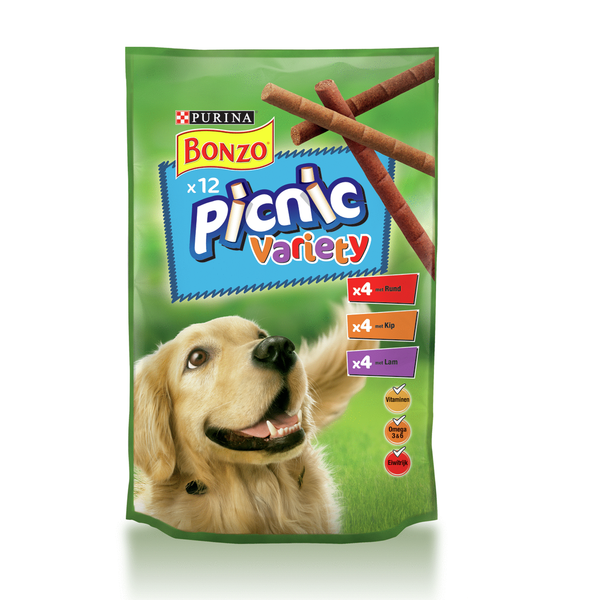 Afbeelding Bonzo Picnic Variety - Hondensnacks - 100 g door Petsplace.nl