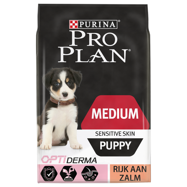 Afbeelding Pro Plan Optiderma Medium Puppy Sensitive Skin hondenvoer 3 kg door Petsplace.nl