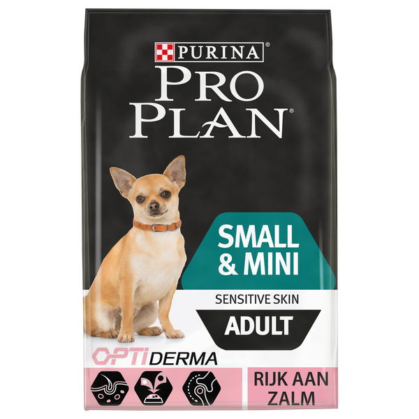 Afbeelding Pro Plan Optiderma Small & Mini Adult Sensitive Skin hondenvoer 3 kg door Petsplace.nl