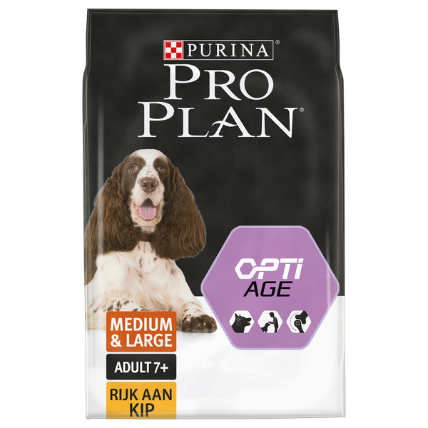 Afbeelding Pro Plan Optiage Medium & Large Adult 7+ hondenvoer 14 kg door Petsplace.nl