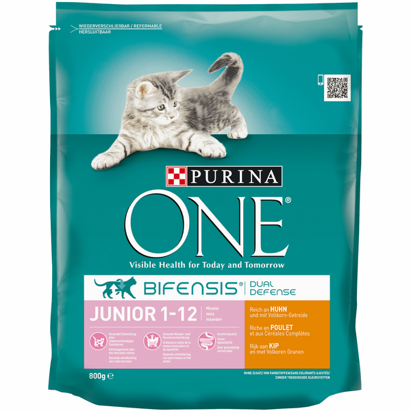 Afbeelding Purina One - Junior Kip / Volkoren granen door Petsplace.nl